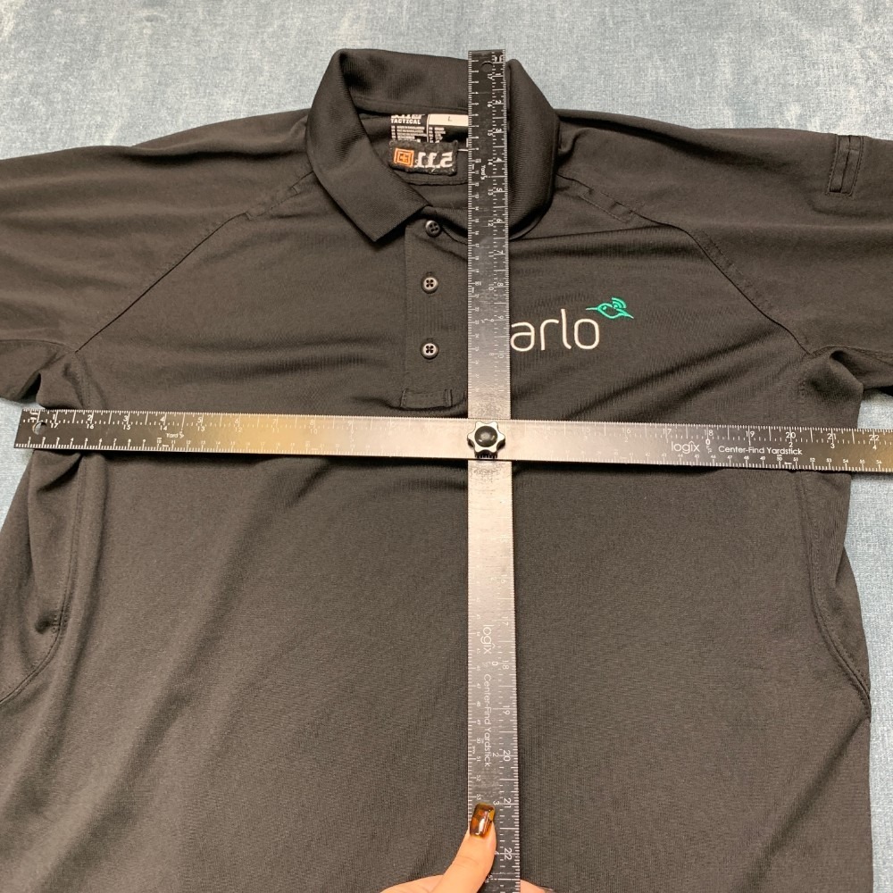 5.11 Tactical Arlo Polo Shirt Mens L Black Dark Wash Raglan Sleeve Tennis Golf - Picture 6 of 15